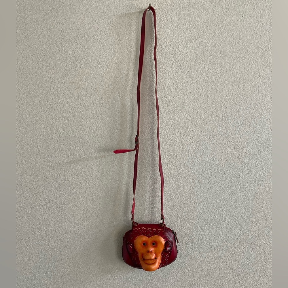 CHINESE HANDMADE LUCK-MONKEY KIDS PURSE